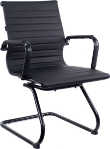 Кресло Everprof Leo Black CF Экокожа Черный