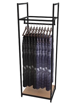 Стеллаж для одежды в стиле Лофт A1760-03-ЧДС