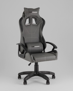 Кресло спортивное TopChairs Wyvern серо-черный
