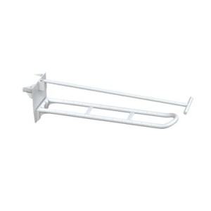 Крючок двойной DOUBLE HOOK-SCR-200, белый, в картон, с винтом, длина 200 мм