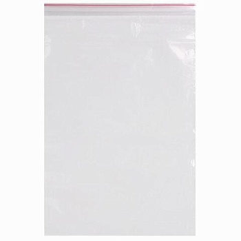 Пакеты с замком "зиплок" (гриппер), комплект 100 шт., 200х300 мм, ПВД, толщина 40 микрон, BRAUBERG, 606216