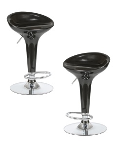 Набор 2 шт Стул барный DOBRIN BOMBA, чёрный