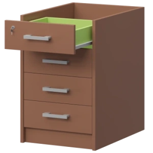 Каркас тумбы приставной Арго АТ2-07 Терракота