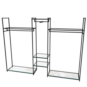 Стеллаж для одежды КС-2204 со стеклом