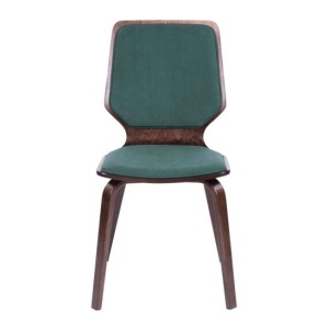 Стул Бертран малахит, каркас орех