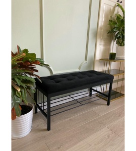 Банкетка Сканди-96-1 (черный/черный)