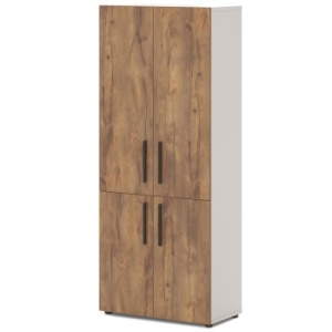 Шкаф для документов высокий широкий T-643 Лавана - Lavana цвет Таксония медовая и Бежевый песок