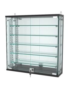 Витрина "АТРИУМ" с регулировочными полками настенная №1-6-РЕГ, Черный