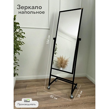 L-154-53 Зеркало напольное (черный)
