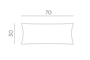 Подушка декоративная Maximo 70x30 корица