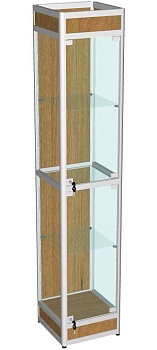 ВА-400-Д Витрина из алюминиевого профиля с подиумом цвет Дуб сонома