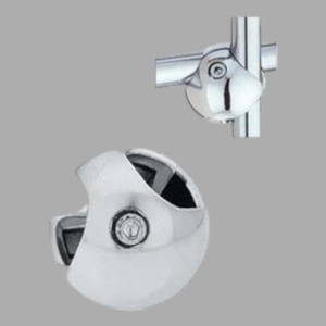 JOK-31DX(R6) Chrome Зажим хром для 2-х труб, крестовой, правый