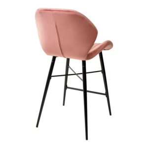 Полубарный стул Marcel, велюр розовый