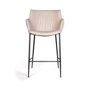 Стул полубарный София, иск.кожа soft-touch, серый