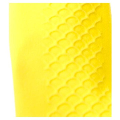 Перчатки латексные КЩС, прочные, хлопковое напыление, размер 7 S, малый, желтые, HQ Profiline, 73581
