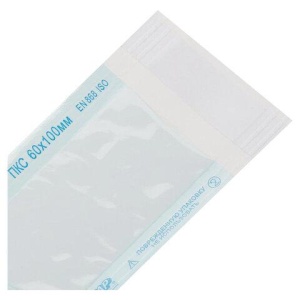 Пакет комб. самокл. ВИНАР СТЕРИТ, комплект 100 шт., для ПАР/ГАЗ стерилизации, 60х100м, 8