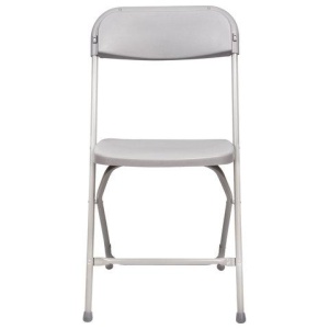 Стул складной для дома и офиса BRABIX "Golf CF-002", серый каркас, пластик серый, 531564