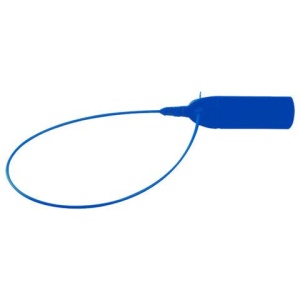 Пломбы пластиковые номерные ФАСТ, самофиксирующиеся, длина 330 мм, СИНИЕ, КОМПЛЕКТ 50 шт.