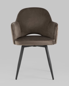 Стул Венера вращающийся велюр коричневый