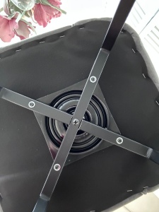 Стул МОД (MODE) 360 град. поворот. B28 Темно-серый, велюр / черный каркас