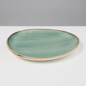 Блюдо VITAL, фарфор, зеленый, 27,5*25,5*3,1см