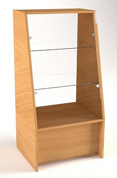 В-41-60 Витрина прилавок торговая средняя цвет Белый с черной кромкой