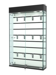 Витрина "АТРИУМ" настенная БЕЗ ПОЛОК №2А-4, Черный