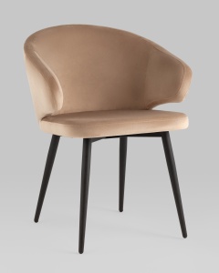 Стул с подлокотниками Codo велюр капучино
