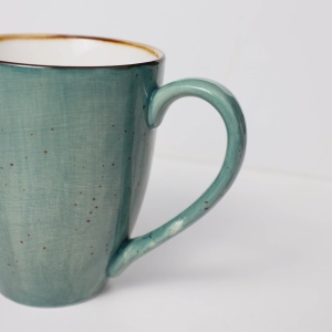 Чашка VITAL, фарфор, зеленый, 360мл