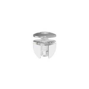 Винт и гайка пластиковый с ушками VIKING SCREW S-12, цвет прозрачный