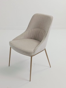 Стул ABRIOLA BOSTON-102 латте, ткань / бронзовый винтажный, ®DISAUR