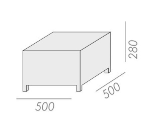 Столик плетеный журнальный Tama белый люкс