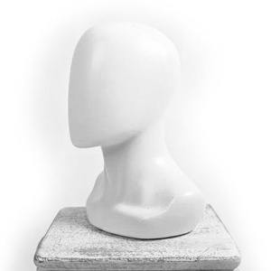 JASON-NF-PL \ Манекен головы мужской (без лица), пластик