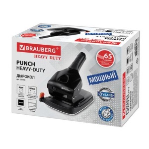 Дырокол металлический МОЩНЫЙ BRAUBERG "Heavy duty" до 65 листов, эргономичный, черный, 228496 цена 2 949 ₽ Дырокол металлический МОЩНЫЙ BRAUBERG "Heavy duty" до 65 листов, эргономичный, черный, 228496