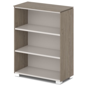 Стеллаж средний широкий G-65 Грандеза - Grandeza (Великолепие)цвет Дуб Верцаска Латте и Бежевый песок