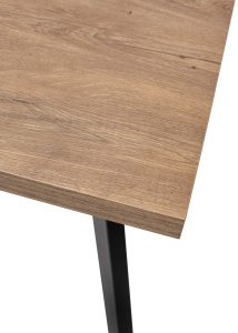 Стол БРИК М (BRICK M) 140 Дуб Канзас/ Черный