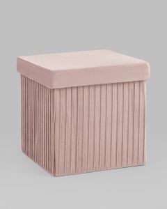 Пуф складной с ящиком Store Square пыльно-розовый