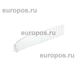 Разделитель пластиковый высотой 60 мм с передним ограничителем DIV60-BT30, длина 185-385 мм