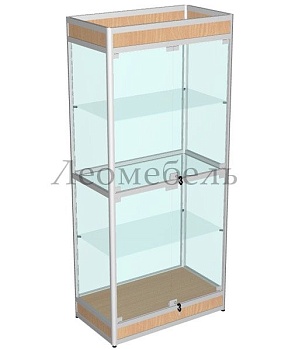 ВА-501 Витрина из профиля С ПОДИУМОМ цвет Дуб сонома