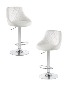 Набор 2 шт Стул барный DOBRIN LOGAN, белый