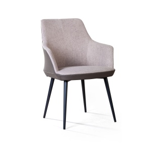 Стул с подлокотниками Франк, рогожка комби бежевый