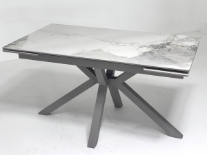 Стол Кентукки ЛАЙТ 140 PANDORA LIGHT, керамика / ЛАТТЕ,