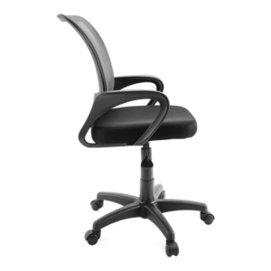 Стул SN13, сетка серая/черная