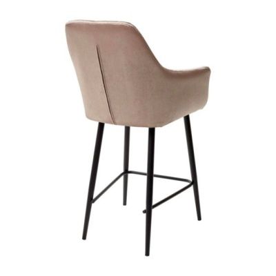 Полубарный стул Роден Blitz, Серо-бежевый велюр, 65 см