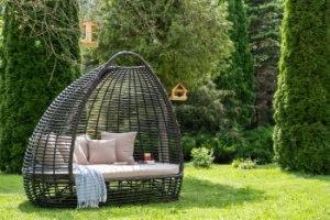 "Тенерифе" плетеная кровать, цвет бронзовыйцвет бронзовый