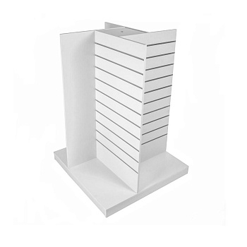 GX-600 Гондола X-образная напольная белая, 918*918*1282 мм, ( МДФ/ ЛДСП),, шаг паза 100 мм