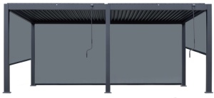 Пергола биоклиматическая для террасы 3х6 м Astrol Pergola темно-серый