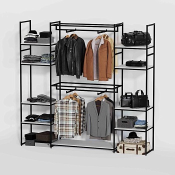 Стеллаж Лофт для одежды КБ-2214