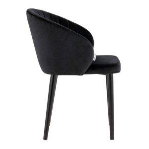 Стул с подлокотниками Шон, велюр черный