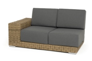 "Капри" модуль диванный правый с подушками, цвет соломенныйцвет соломенный